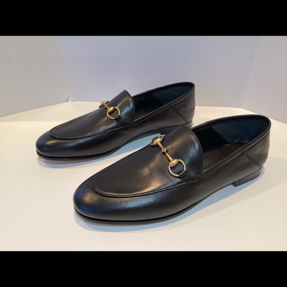 GUCCI BRIXTON LEATHER HORSEBIT LOAFERS WITH BOX - Picture 4 of 13